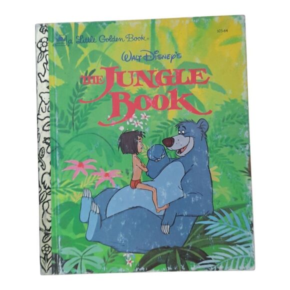 Disney's The Jungle Book Little Golden Book - Green Cover - Picture 1 of 2